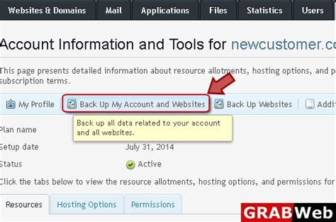 Plesk 12 Customer How to remove backup file ? - GRABWEB [India]