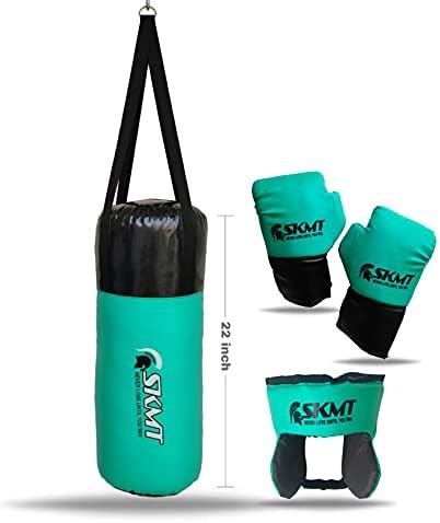 Buy SKMT Kids Boxing Kit with Filled Punching Bag, Gloves and Headgear ...