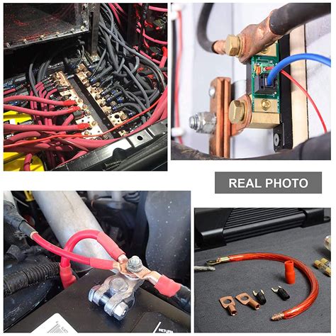 Buy TKDMR 10pcs 1/0 AWG-3/8" Battery Lugs,with 10pcs 3:1 Heat Shrink ...