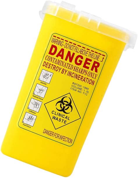 Buy Hemore Sharps Bin,Sharps Bin Plastic Tattoo Needles Shaver Slice ...