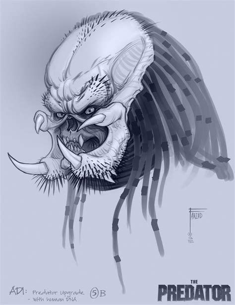 Image result for Alien Predator Hybrid Drawings