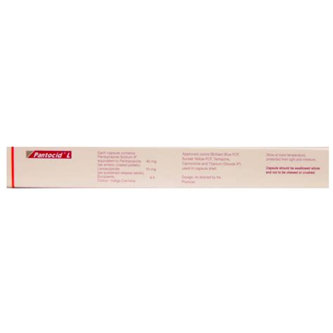 Pantocid L Capsule | Uses, Side Effects, Price | Apollo Pharmacy