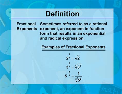 Image result for Fractional Exponents Explained
