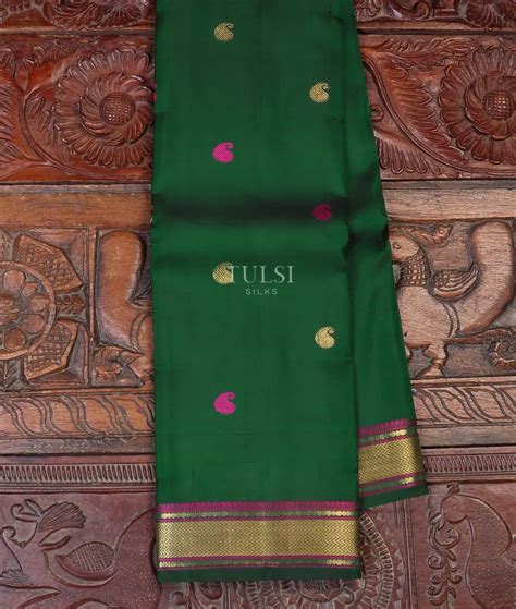 Buy Green Kanjivaram Silk Saree T583054