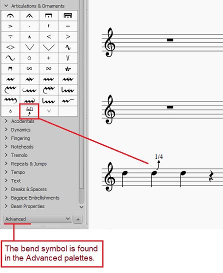 Image result for MuseScore Bend Symbol