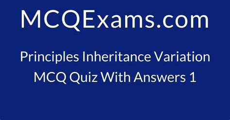 Image result for Principles of Inheritance and Variation KCET Questions