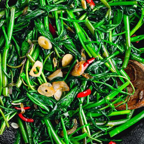 Water Spinach Stir Fry (Ong Choy) - Posh Journal