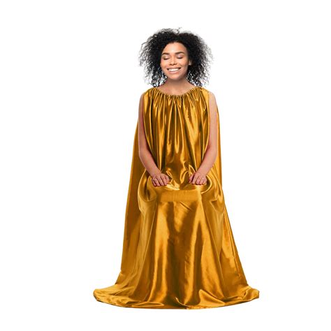 Buy Fidelis Yoni Steam Gown (Gold), Bath Robe, Full Body Covering, V ...