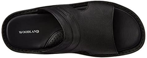 Woodland Men's Black Softy Leather Sandals and Floaters - 10 UK/India ...