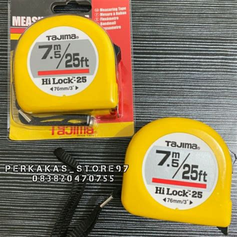 Meteran TAJIMA 7.5 meter 25FT HI-LOCK measuring tape made in japan ...