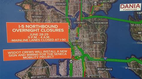 I-5 north to close in Seattle at I-90 interchange this week | king5.com