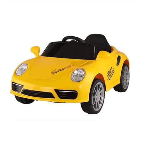 Auto na akumulator Y-MB184-2 Porše 12V Žuti 062236Ž | Volim svoj dom