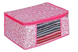 AI ANKIT INTERNATIONAL® Saree Cover Bag/Pink Phool Design Saree Cover ...
