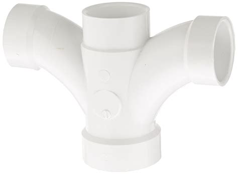 Buy Spears P500 Series PVC DWV Pipe Fitting, Double Fixture Wye, 2 x 1 ...