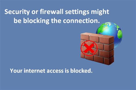Firewall Blocking Internet Connection 的图像结果