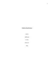 Image result for Problem Identification Template