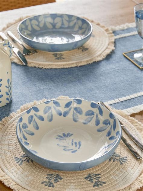 Buy Set of 2 Blue Alice Pasta Bowls from Next India