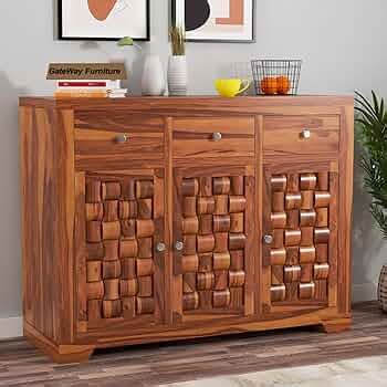GateWay Furniture Handcrafted Sheesham Wood Chest of Drawers Storage ...