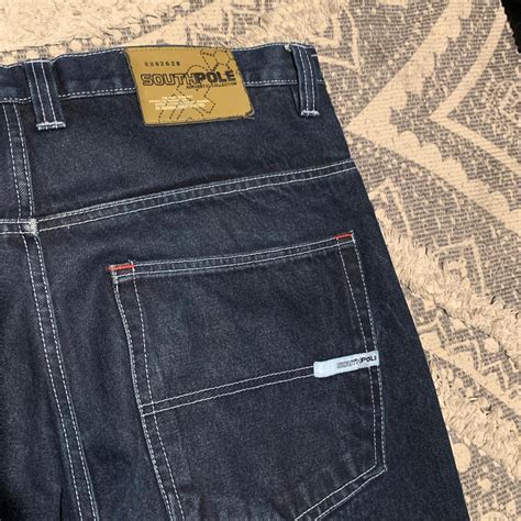 Baggy southpole jeans, has a bit of heel drag, in... - Depop