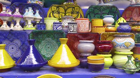 Tagines and Other Moroccan Pottery | Free Stock Video Footage