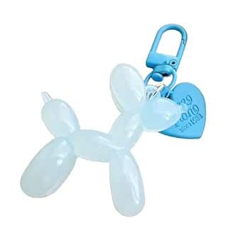 S.A.V.I Resin Blue Balloon Dog Keychain | Cute 3D Animal Charm for Bags ...