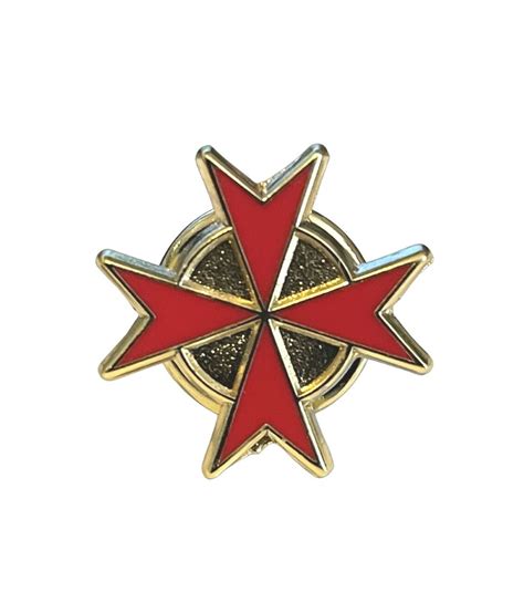 Knights Templar Cross Emblem Embroidered Knights Templar Cross Hook
