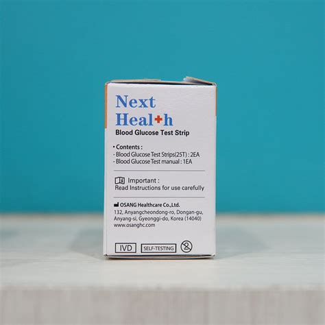 แผ่นตรวจน้ำตาล Next health 25-50 แผ่น » Healthy life store