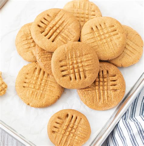 2 Ingredient Healthy Peanut Butter Cookies (No Flour, Butter, Refined ...