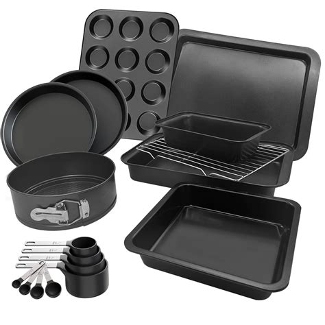 Premium 17 Piece Bakeware Sets | Carbon Steel, Non Stick & Oven Safe up ...
