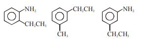 Three isomers A, B and C (mol. formula C 8 H 11 N ) give the following ...