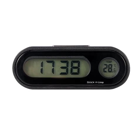 Buy 2 in 1 Car Dashboard Clock with Digital Car Thermometer ...