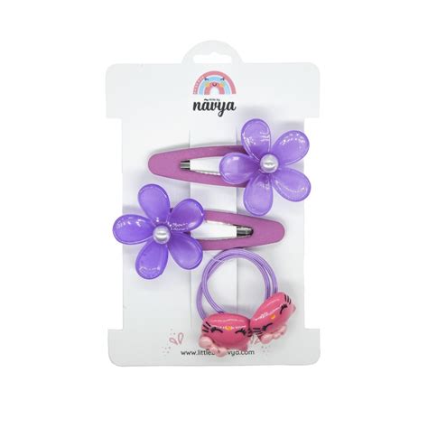 Kitty Couture - Hair Clip & Rubber band Set - (2-7 years) for girls ...