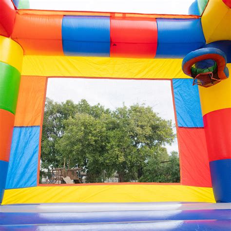 HeroKiddo Block Party 12.5' x 13' Bounce House with Air Blower ...