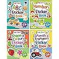 My First Sticker Books - Alphabet, Numbers, Shapes and Colours, Animals ...