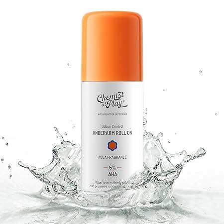 Chemist At Play UnderArm Roll On with 5% AHA, Lactic Acid & 1% Mandelic ...