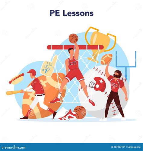 Gym For Physical Education Lessons At School Background. Room For PE ...
