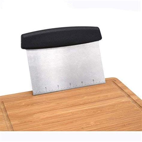 Buy Grizzly Stainless Steel Dough Bench Scraper Cake Cutter, Chopper ...