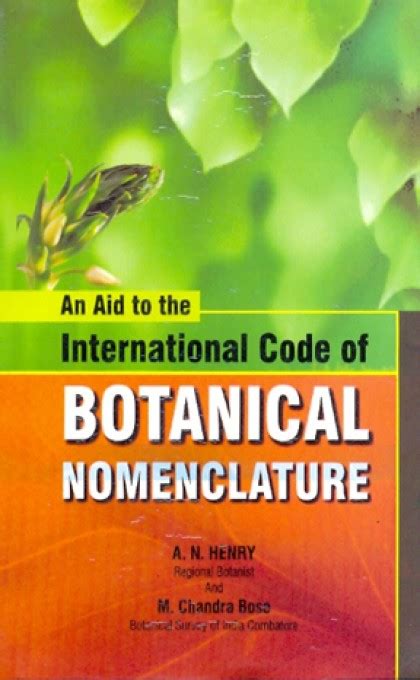 Aid to the International code of botanical nomenclature