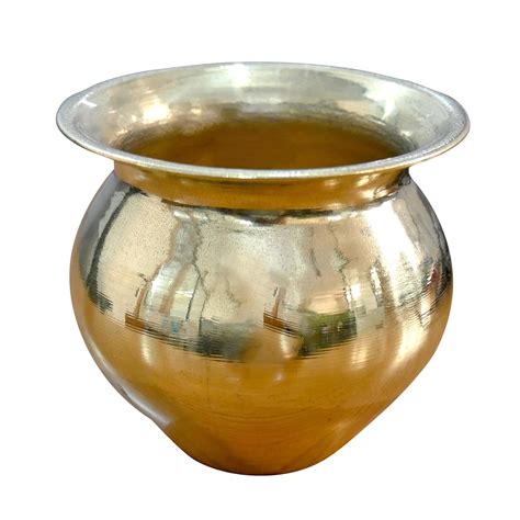 Adoko 100% Brass Handcrafted Lota/Kalash, Joint-Free, and Leak-Proof ...