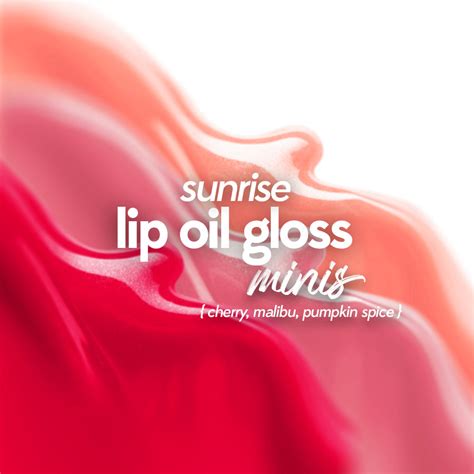 Lip Oil Gloss Minis (Sunrise) | Ruby's Organics | Official Site