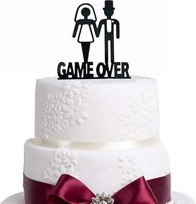 YzYbuaego GAME OVER Wedding Cake Topper, Funny Wedding Cake India | Ubuy