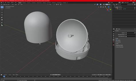 Satellite Antenna Sea Tel Cobham 3D | 3D Molier International