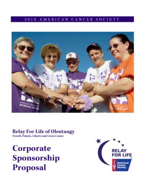 Fillable Online relay acsevents Corporate Sponsorship Proposal - Relay ...