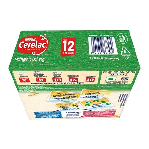 Nestle Cerelac Baby Cereal with Milk Wheat Multigrain Dal Veg (From 12 ...
