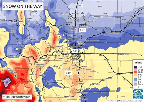 Colorado weather: Snowfall forecast and travel impacts, Denver on edge ...