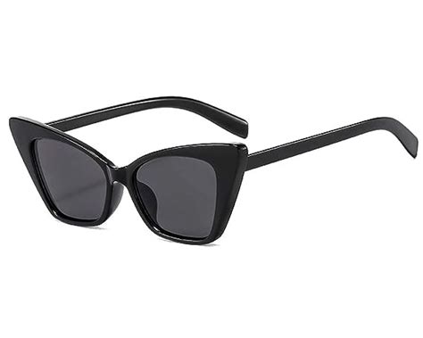 Buy Elegante Women'S Cateye Sunglasses C1 - Black Frame, Black Lens ...