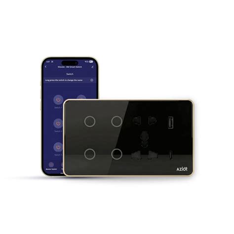 AZIOT Elevate Smart Touch Switch Panels, WiFi Glass Switch Board with ...