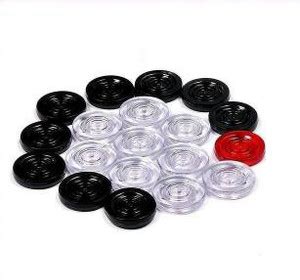 Kiraro High Class Transparent Carrom Coins/Pawns For Carrom Board ...