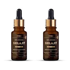 Nirvasa Pure Shilajit Liquid (2x30ml) | 100% Natural Himalayan ...