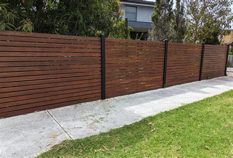 Horizontal Slat Fence